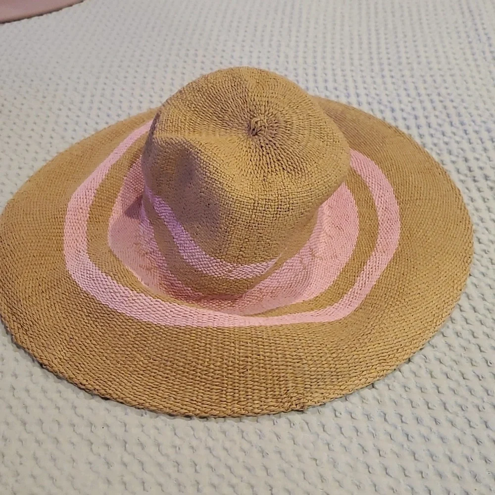 Target A New Day Pink Tan Sun Hat | S/M
